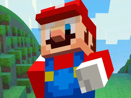 Image of the game Super Mario MineCraft Runner