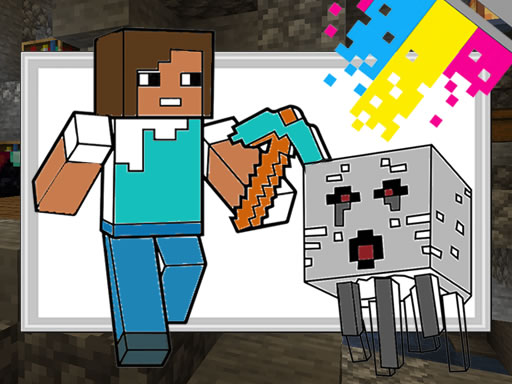Image of the game Minecraft Coloring Pages